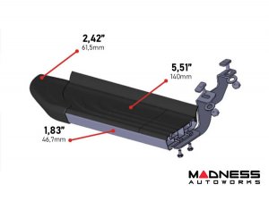 Jeep Renegade Side Steps - APA Running Boards - Black / Aluminum (2015 - 2024)